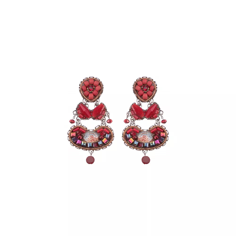 Red Roses, Cin Earrings – ayalabar - Main Image