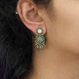 Eucalyptus Set, Florin Earrings