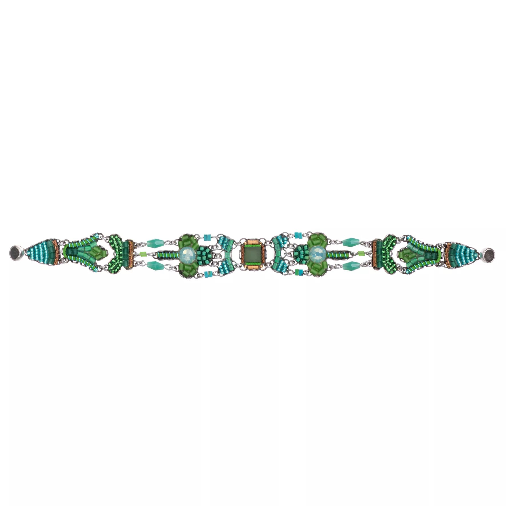 Green Beaded Bracelet Grassland Set, Meadow – ayalabar