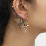 Berry Blush Set, Rosmoke Earrings