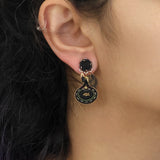 Gilded Black Set, Blackora Earrings