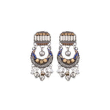 Silver Female Earrings Contemplation Set, Yasamin
