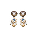 Gold Flower Earrings Gold Totem Set, Althea