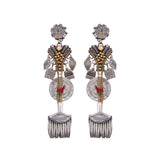 Metal Bloom Set, Braniva Earrings
