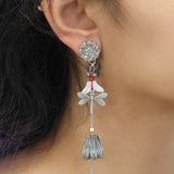 Metal Bloom Set, Arvaia Earrings