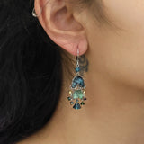 Emerald Reflection Set, Silvenia Earrings