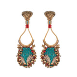 Turquoise Staylish Earrings Queen of Sheba Set, Solene