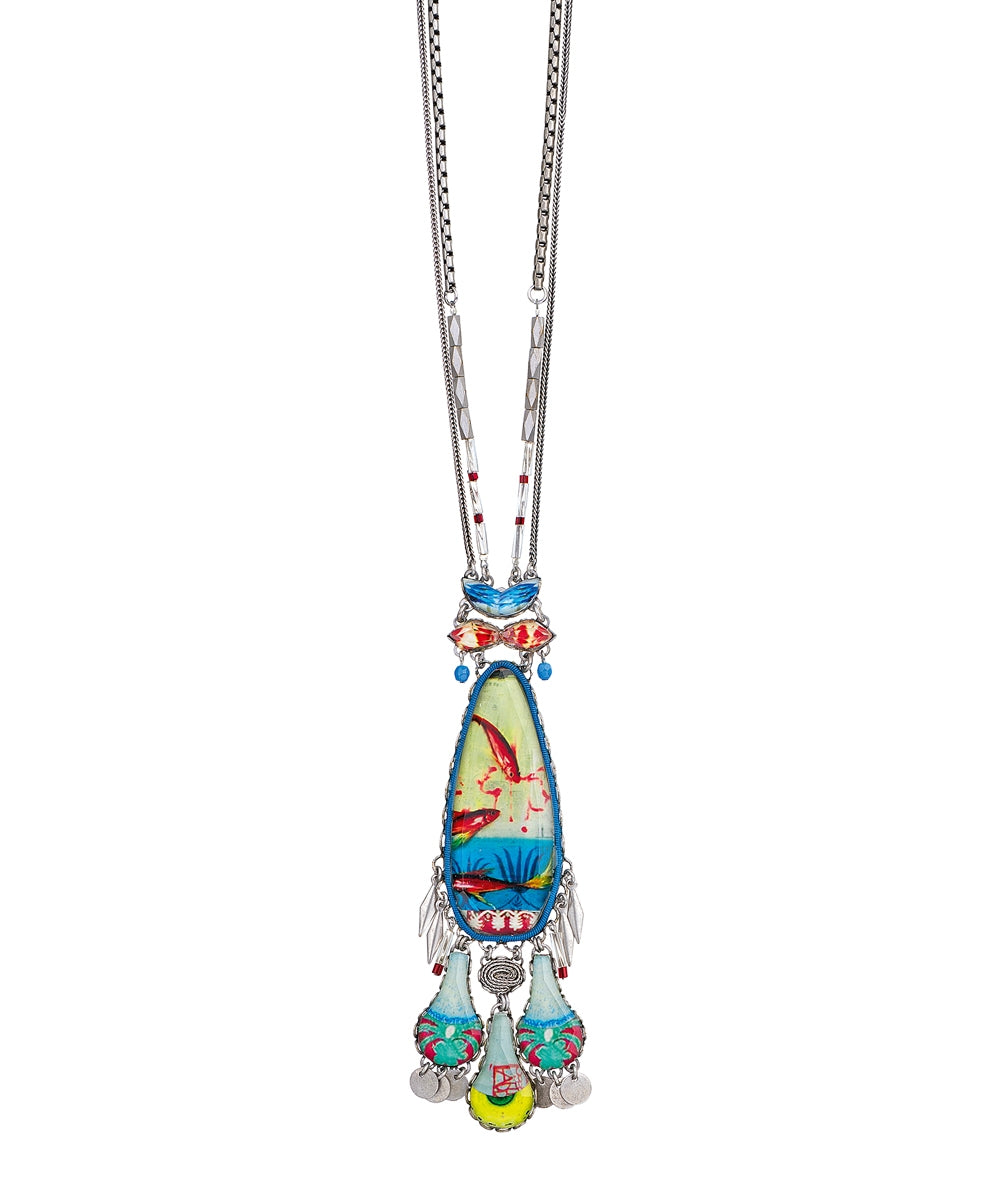 Clear Coast, Saffron Necklace-0
