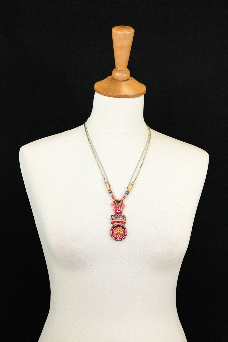 Gaillardia Dharma Necklace-2513