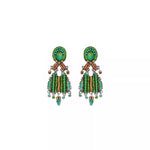 Green Earrings Grassland Set, Zia