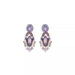 Purple Earrings Plum Blossom Set, Niamr