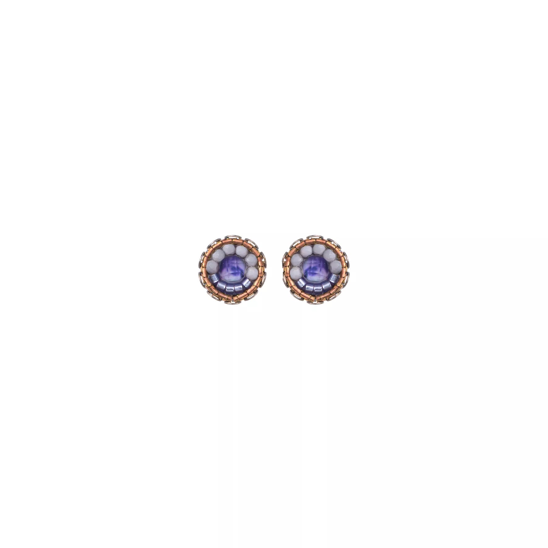 Purple Stud Earrings Plum Blossom Set, Chiara