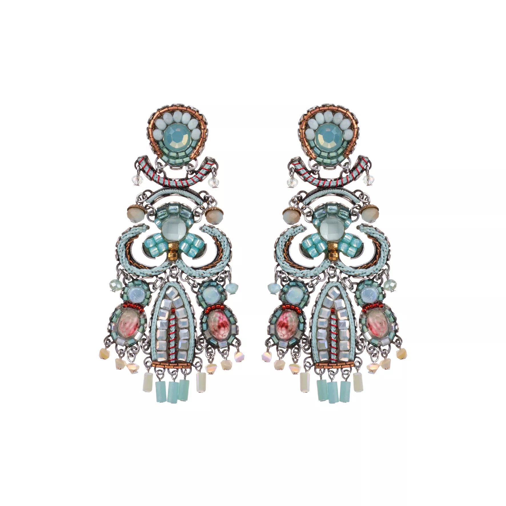 Mint Bridemaid Earrings Mint Flavor Set, Roxana