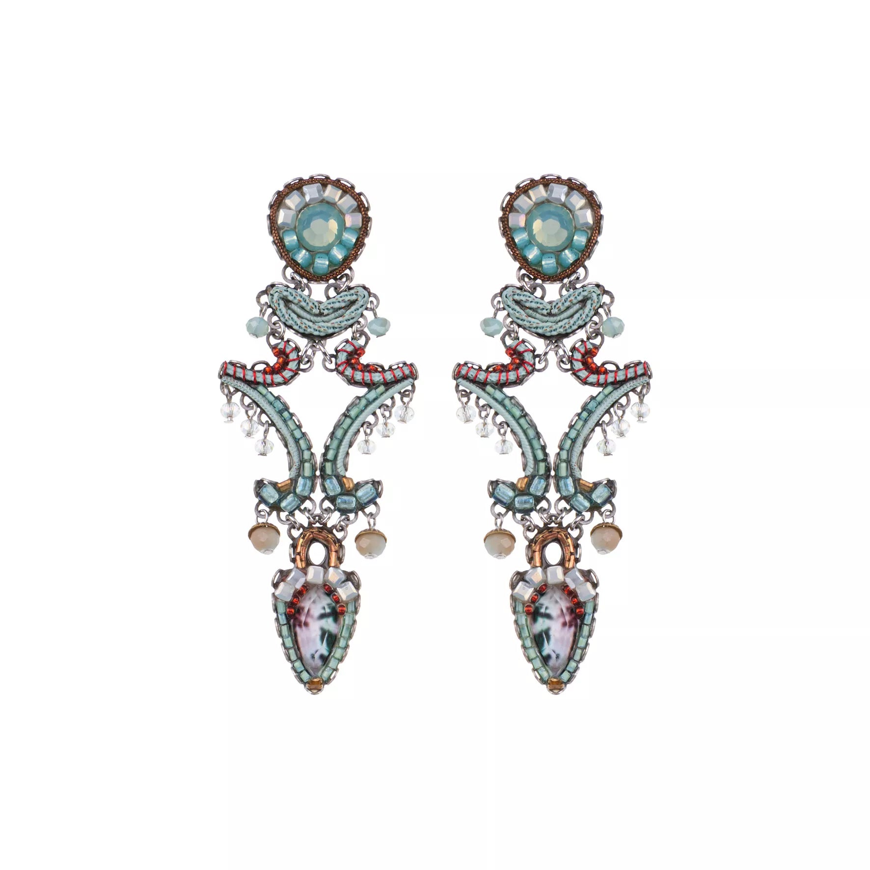 Mint Long Earrings Mint Flavor Set, Nurit