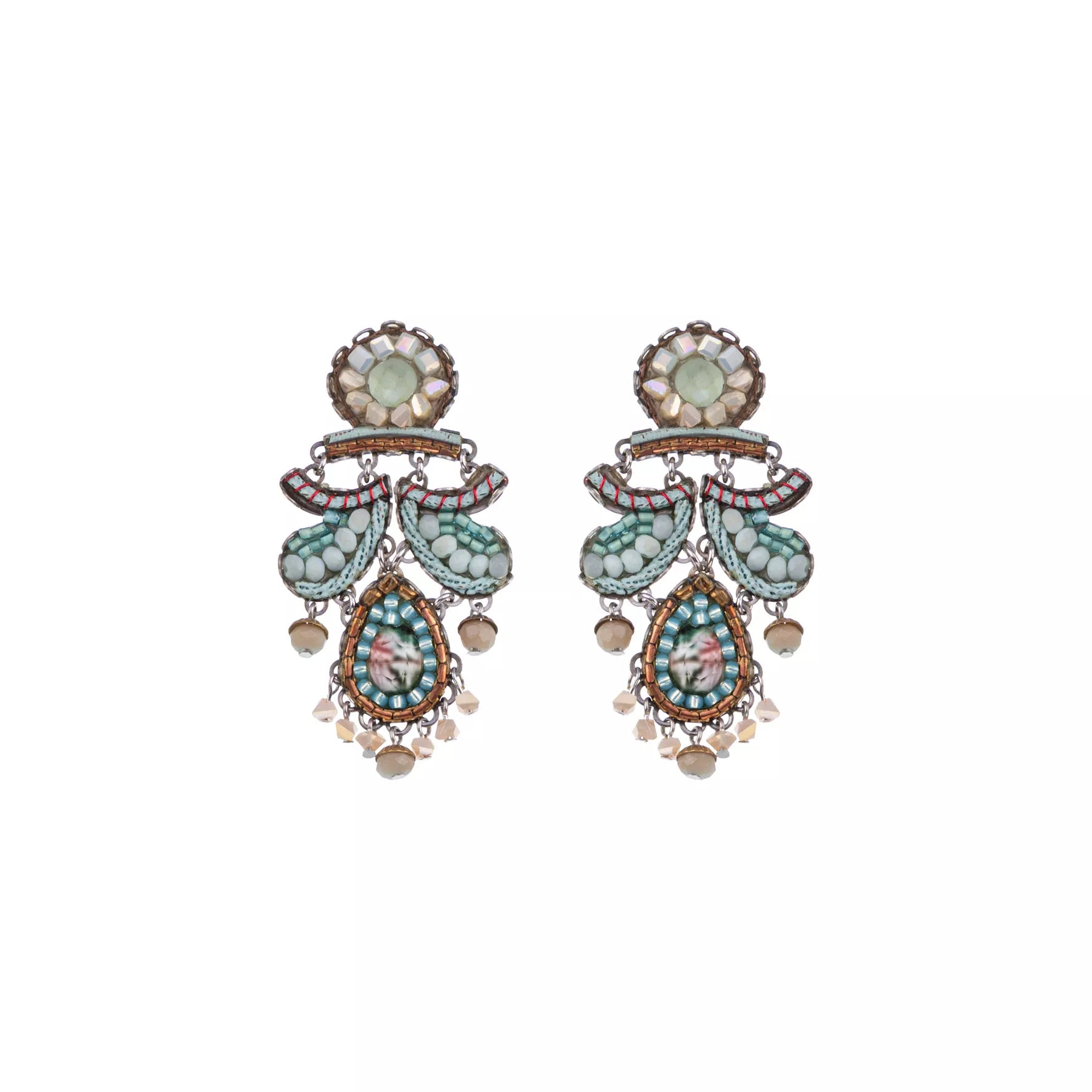 Mint Flower Earrings Mint Flavor Set, Aruna