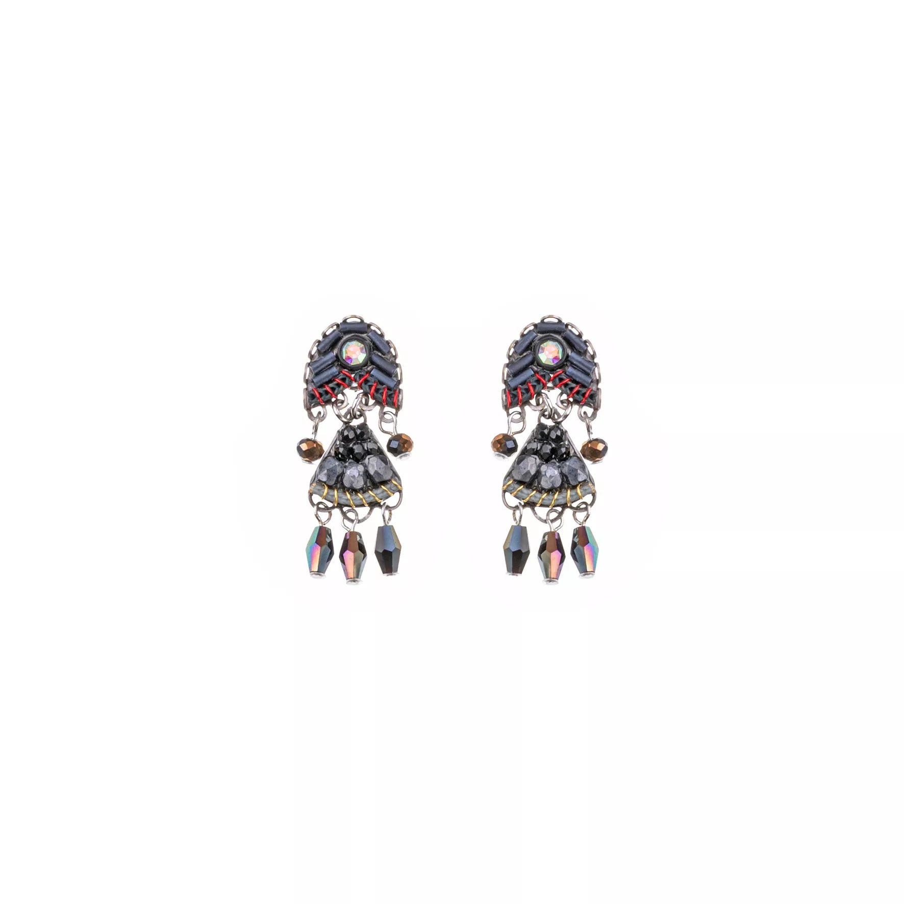 Black Stud Earrings Black Forest Set, Utswala