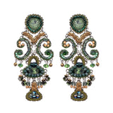 Green Glamorous Earrings Viridian Mood Set, Tully