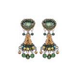 Green Painty Earrings Viridian Mood Set, Winona