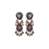 Black Stylish Earrings Tiger Eye Set, Ulysses