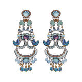 Big Glamorous  Earrings Blue Bird Set, Robin