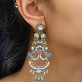 Big Glamorous  Earrings Blue Bird Set, Robin