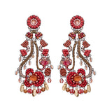 Red Dramatic Earrings Radical Red Set, Rouge