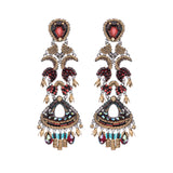 Noble Wine Set, Burgundy Earrings