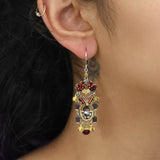 Noble Wine Set, Ruby Earrings
