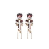 Noble Wine Set, Flame Earrings