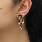 Noble Wine Set, Flame Earrings