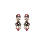 Noble Wine Set, Claret Earrings