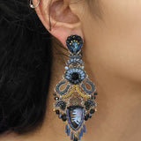 Indigo Summits Set, Nightmaris Earrings