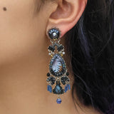 Indigo Summits Set, Mara Earrings
