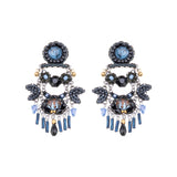 Indigo Summits Set, Maida Earrings