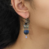Indigo Summits Set, Leila Earrings