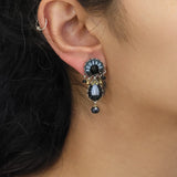 Indigo Summits Set, Ayesha Earrings