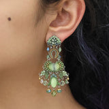 Eucalyptus Set, Fielda Earrings