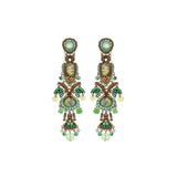 Seagrass Set, Bead work Earrings, Zostera