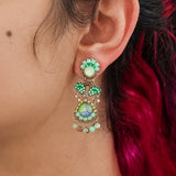 Seagrass Set, Beaded Earrings, Haicao