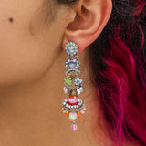Spring Awakening Set, Long Beaded Earrings, Corola