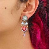 Spring Awakening Set, Pastel Beaded Earrings, Vernal