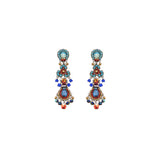 Heatwave Set, Long Beaded Earrings, Sea Glow