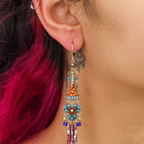 Heatwave Set, Boho Drop Beaded Earrings, Sunshine