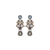 Obsidian Set, Black Beaded Earrings, Coal