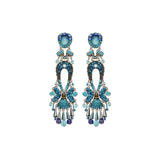 Blue Bayou Set, Blue Long Elegant Earrings, Turquoise