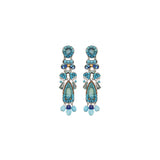 Blue Bayou Set, Long Blue Earrings, Capri