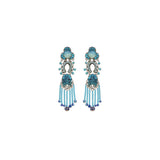 Blue Bayou Set, Blue Boho Earrings, Aquamarin