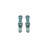Blue Bayou Set, Artistic Blue Earrings, Cloudless