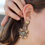 Drops of Gold Set,Beaded Earring,Dolce 