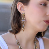 Drops of Gold Set,Long Earring,Serenita 